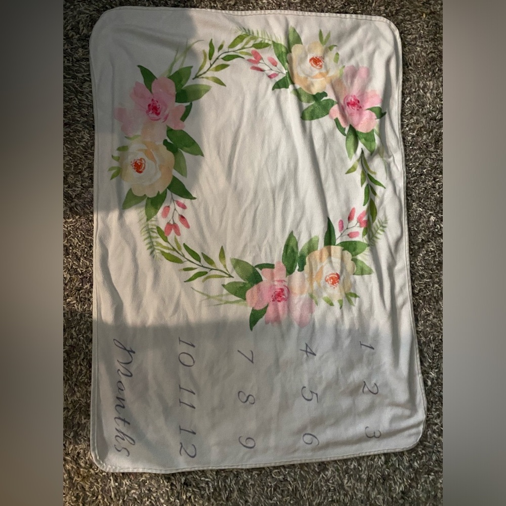 ❤️5 for $15❤️ baby mile stone blanket